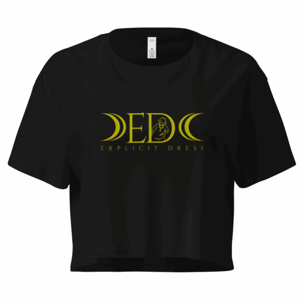 Crop top E.D clásico manga corta Negro
