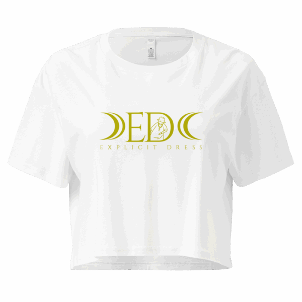 Crop top E.D clásico manga corta Blanco